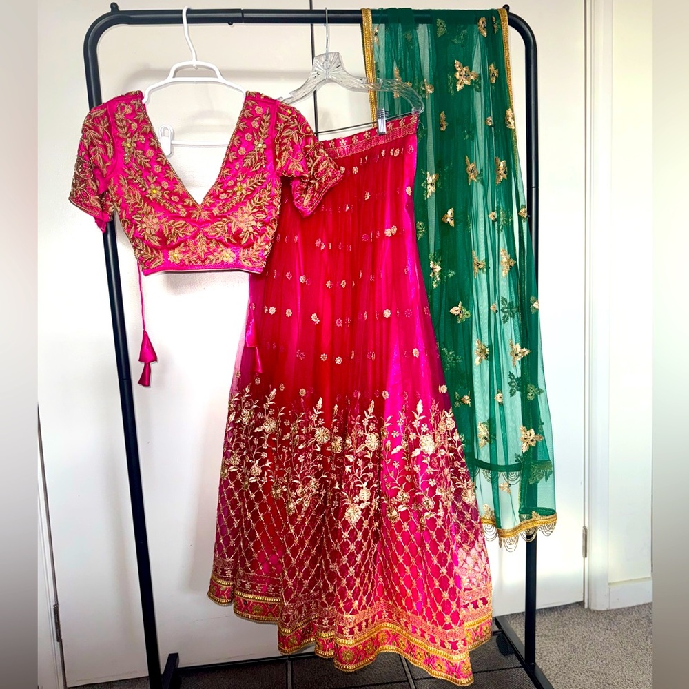 Hand work Lehenga